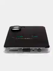 Черный силиконовый чехол на Realme 10 4G / Реалми 10 4G прозрачный, с рисунком, защита камеры