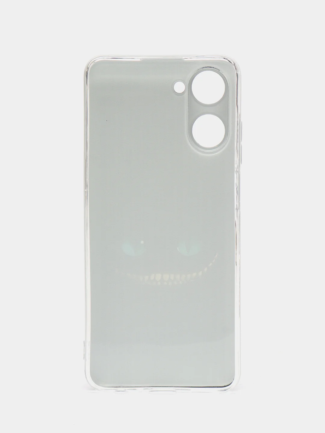 Черный силиконовый чехол на Realme 10 4G / Реалми 10 4G прозрачный, с рисунком, защита камеры