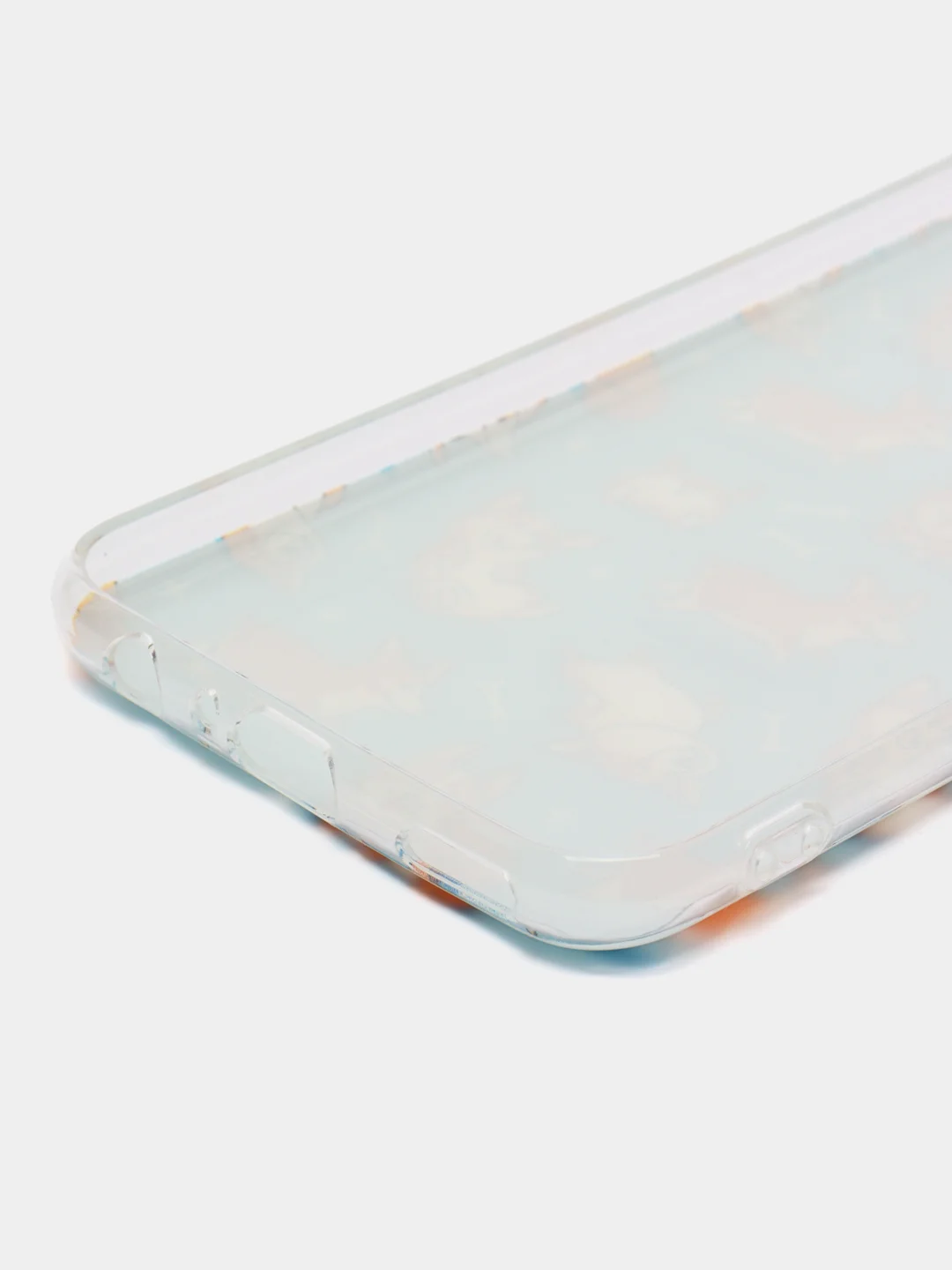 Светло-оранжевый чехол на Honor 10 Lite/Huawei P Smart 2019 / Хонор 10 Лайт прозрачный, с рисунком