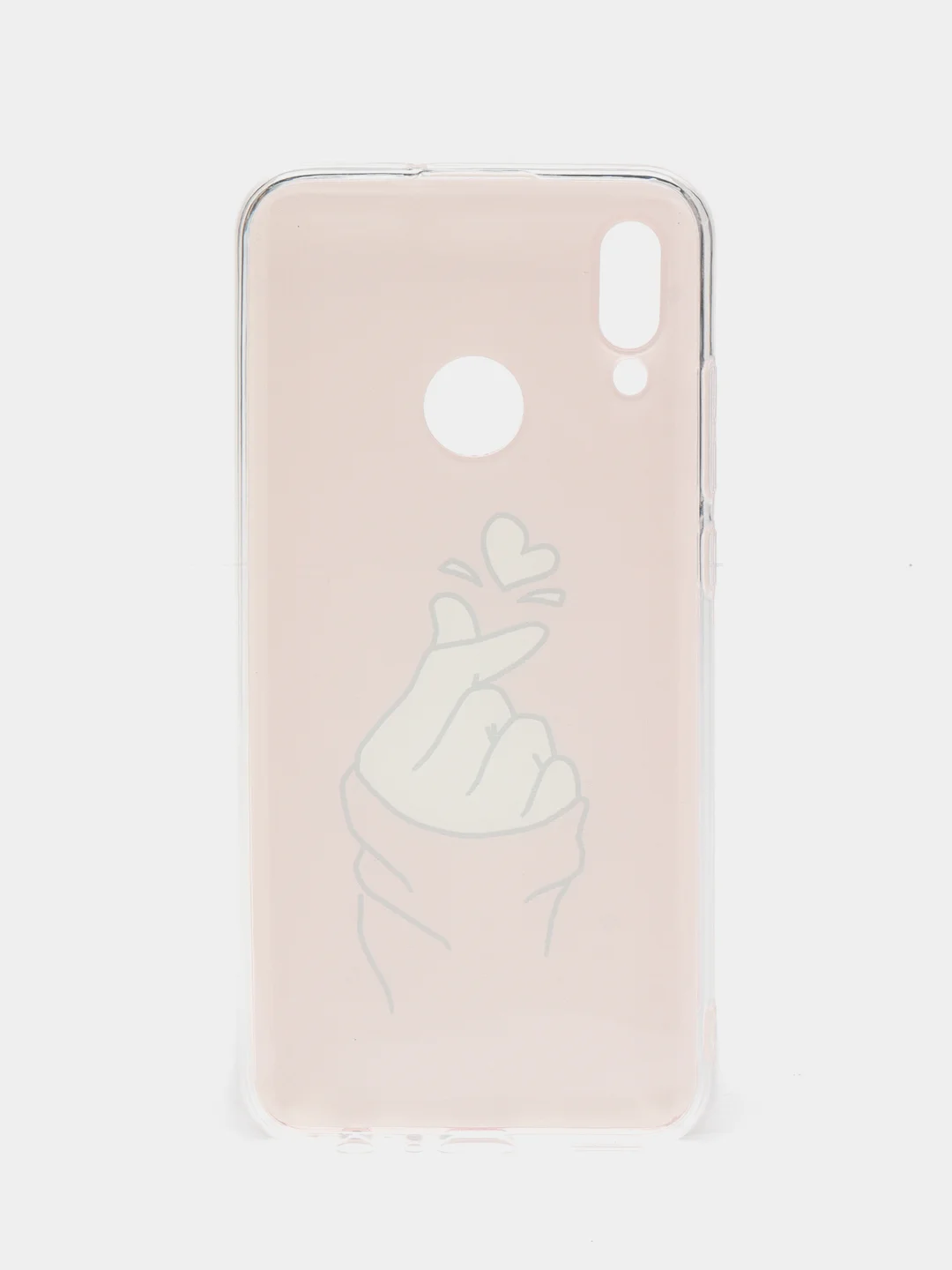 Пастельно-коралловый чехол на Honor 10 Lite/Huawei P Smart 2019 / Хонор 10 Лайт прозрачный, с рисунком