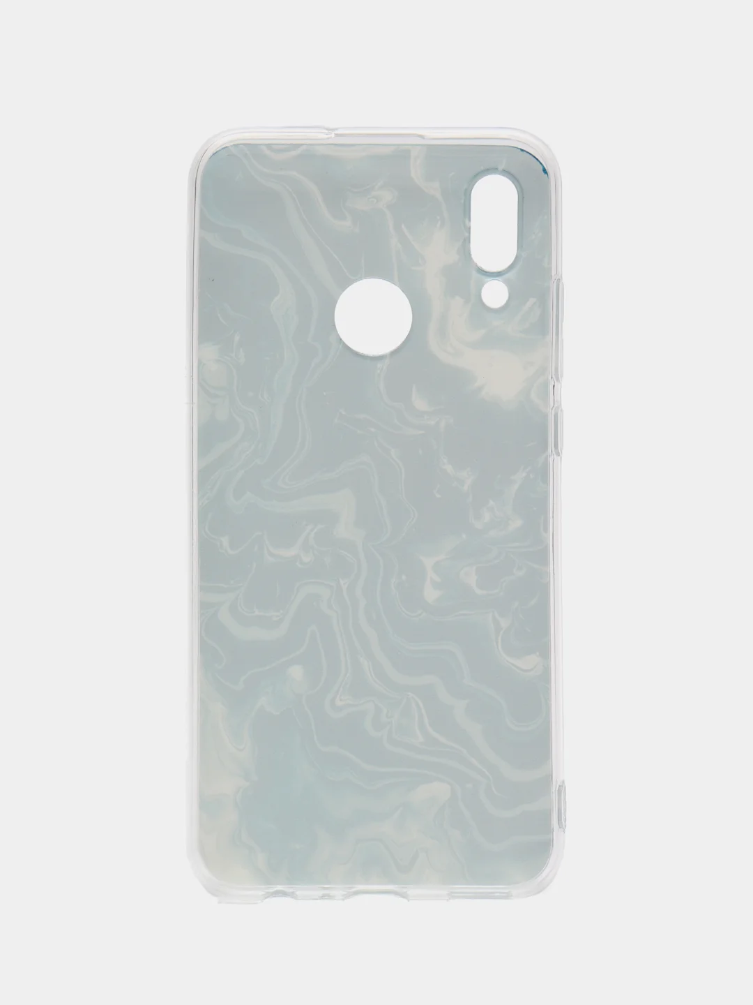 Тёмно-бирюзовый чехол на Honor 10 Lite/Huawei P Smart 2019 / Хонор 10 Лайт прозрачный, с рисунком