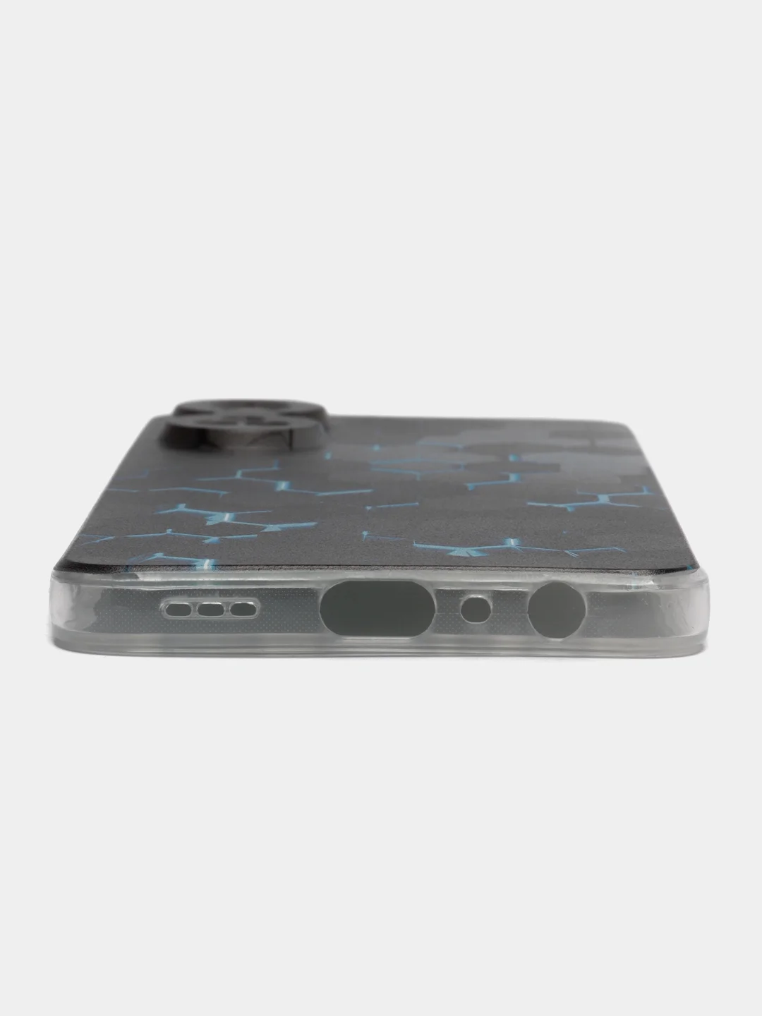 Бирюзовый силиконовый чехол на Oppo Reno 8T 4G / Оппо Рено 8T 4G с рисунком, защита камеры