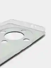 Тёмно-коричневый силиконовый чехол на Honor X9A / Хонор X9A прозрачный, с рисунком, защита камеры