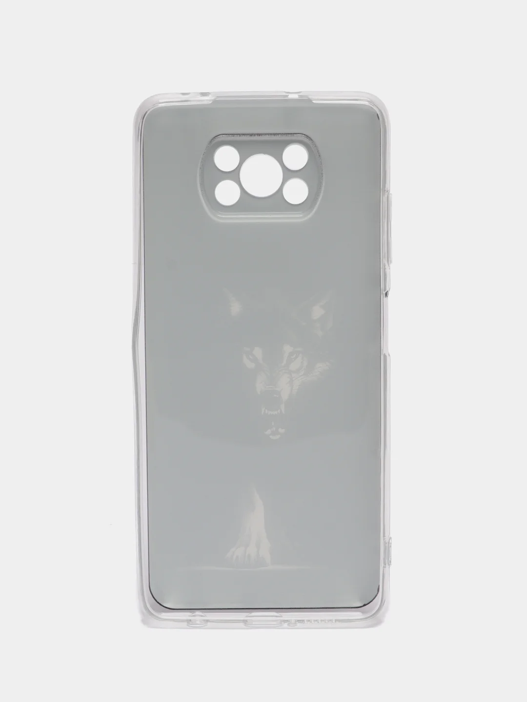 Серый меланж силиконовый чехол на Xiaomi Poco X3/X3 Pro / Сяоми Poco X3/Х3 Про прозрачный, с рисунком