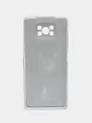 Серый меланж силиконовый чехол на Xiaomi Poco X3/X3 Pro / Сяоми Poco X3/Х3 Про прозрачный, с рисунком