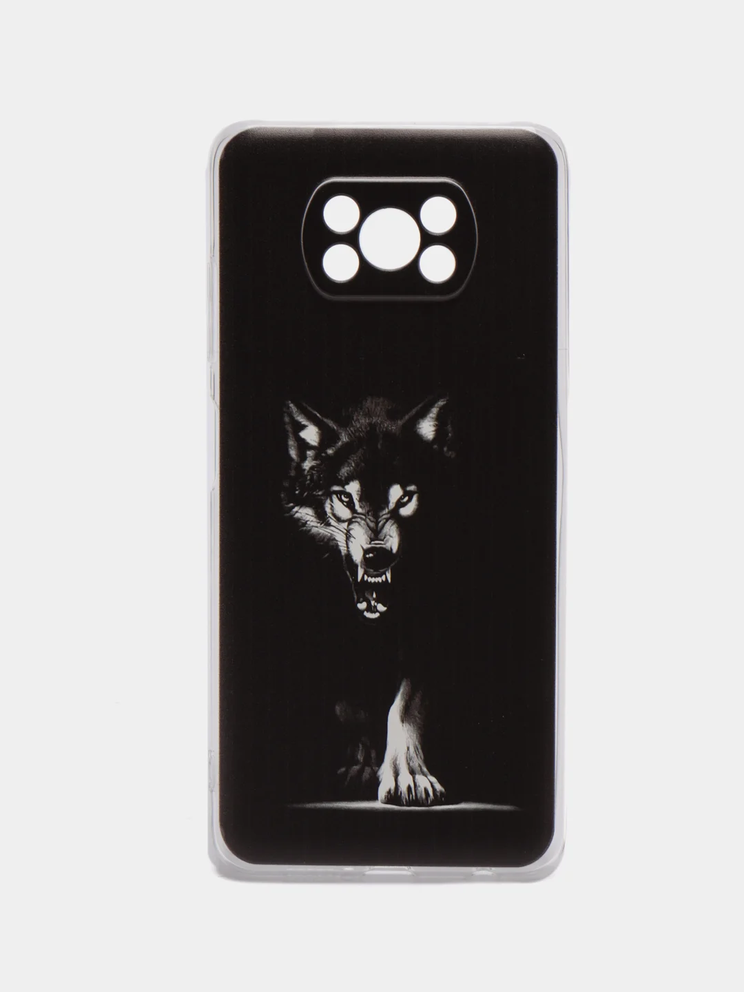 Серый меланж силиконовый чехол на Xiaomi Poco X3/X3 Pro / Сяоми Poco X3/Х3 Про прозрачный, с рисунком