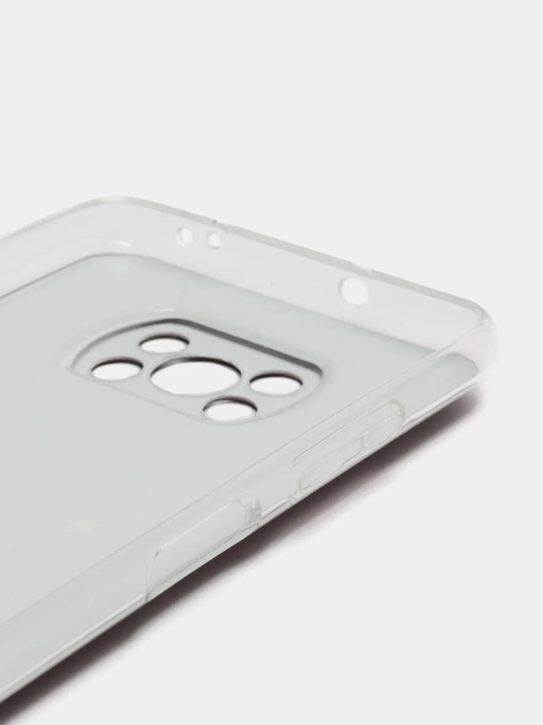 Серый меланж силиконовый чехол на Xiaomi Poco X3/X3 Pro / Сяоми Poco X3/Х3 Про прозрачный, с рисунком