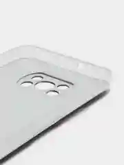 Серый меланж силиконовый чехол на Xiaomi Poco X3/X3 Pro / Сяоми Poco X3/Х3 Про прозрачный, с рисунком
