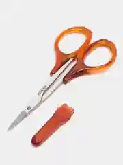Коричневый ножницы маникюрные, с колпачком, прямые, 9,5 см