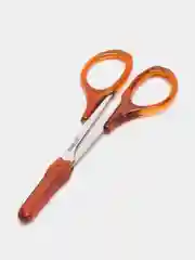 Коричневый ножницы маникюрные, с колпачком, прямые, 9,5 см