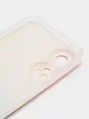 Желтый силиконовый чехол на Oppo Reno 8T 4G / Оппо Рено 8T 4G с рисунком, защита камеры