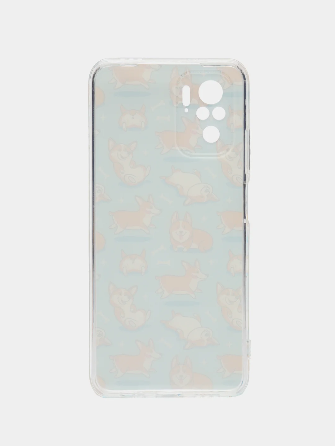 Светло-оранжевый чехол на Xiaomi Redmi Note 10/Note 10S/Poco M5s / Сяоми Редми Нот 10/10С с рисунком