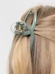Зелёный хаки крабик для волос / заколка краб большая