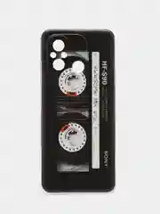 Хром силиконовый чехол на Xiaomi Redmi 12C/Poco C55 / Редми 12C/Поко C55 прозрачный, с рисунком