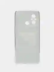 Тёмно-коричневый силиконовый чехол на Xiaomi Redmi 12C/Poco C55 / Редми 12C/Поко C55 прозрачный, с рисунком