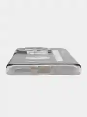 Тёмно-коричневый силиконовый чехол на OnePlus 11 / Ван Плас 11 прозрачный, с рисунком, защита камеры