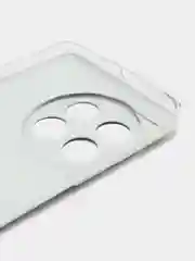 Тёмно-коричневый силиконовый чехол на OnePlus 11 / Ван Плас 11 прозрачный, с рисунком, защита камеры