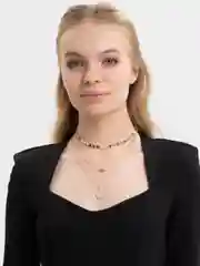 Трехслойное ожерелье