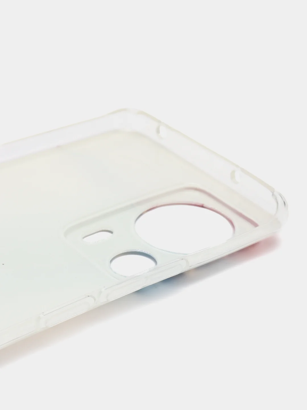 Ледяной силиконовый чехол на Xiaomi 13 Lite / Сяоми 13 Лайт прозрачный, с рисунком, защита камеры