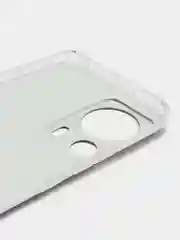Тёмно-коричневый силиконовый чехол на Xiaomi 13 Lite / Сяоми 13 Лайт прозрачный, с рисунком, защита камеры
