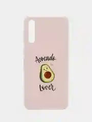 Розовый силиконовый чехол на Samsung Galaxy A50/A30s / Самсунг А50/А30s прозрачный, с рисунком