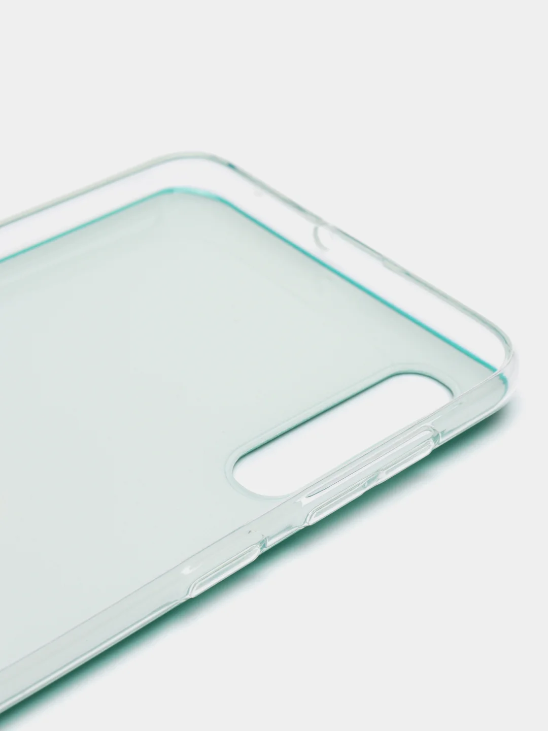 Мятный силиконовый чехол на Samsung Galaxy A50/A30s / Самсунг А50/А30s прозрачный, с рисунком