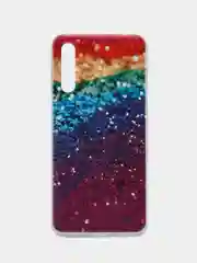 Багровый силиконовый чехол на Samsung Galaxy A50/A30s / Самсунг А50/А30s прозрачный, с рисунком