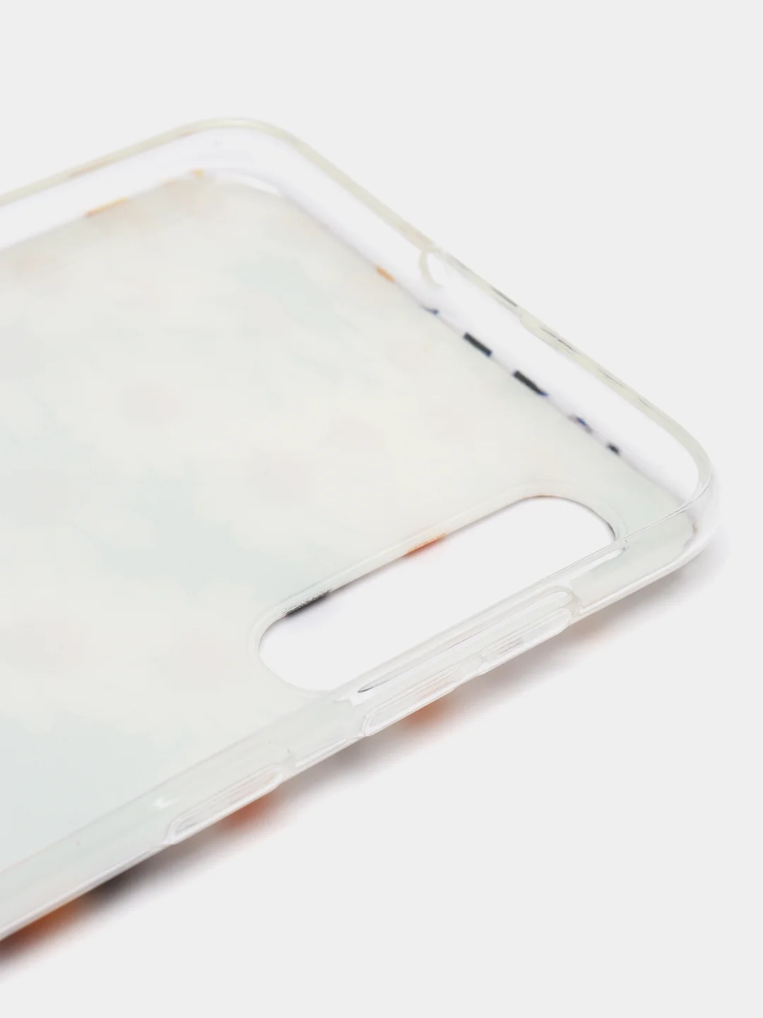 Золотой силиконовый чехол на Samsung Galaxy A50/A30s / Самсунг А50/А30s прозрачный, с рисунком
