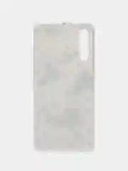 Золотой силиконовый чехол на Samsung Galaxy A50/A30s / Самсунг А50/А30s прозрачный, с рисунком