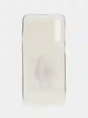 Светло-жёлтый силиконовый чехол на Samsung Galaxy A50/A30s / Самсунг А50/А30s прозрачный, с рисунком