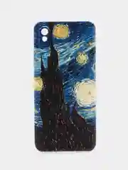 Лимонный силиконовый чехол на Xiaomi Redmi 9A / Сяоми Редми 9А прозрачный с рисунком, защита камеры