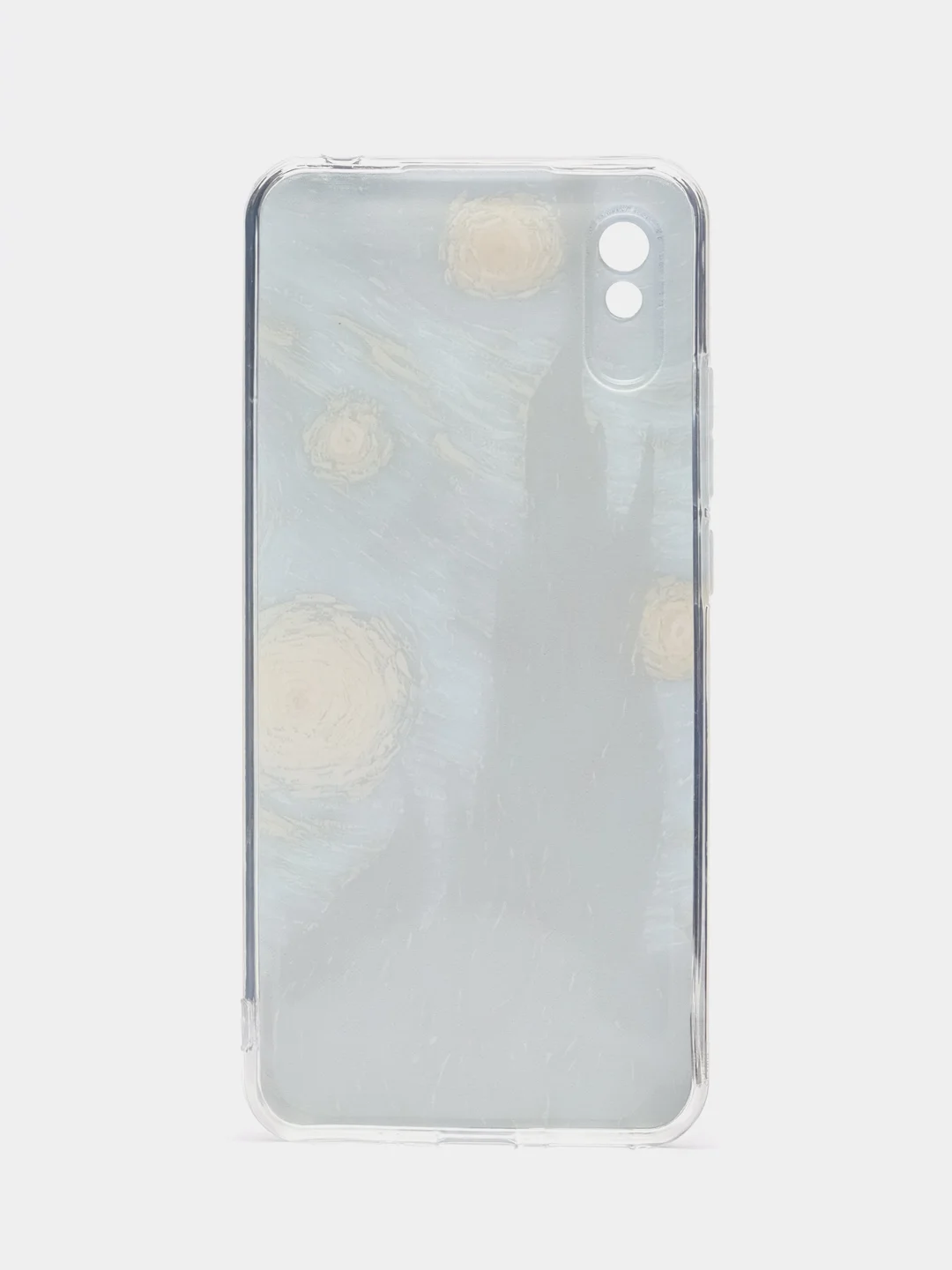 Лимонный силиконовый чехол на Xiaomi Redmi 9A / Сяоми Редми 9А прозрачный с рисунком, защита камеры