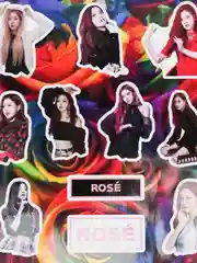 Наклейки Rose Black Pink (Розэ Блэк Пинк), А4