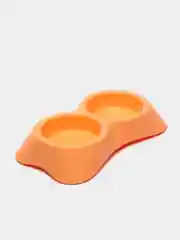 Миска Lilli Pet super food, двойная, для кошек и собак, пластик, для воды и корма, 2*200 мл