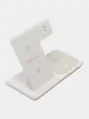 Белый беспроводное зарядное устройство Wireless Charger 3 в 1