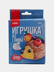 Набор для детского творчества. Игрушка объемная из глины Ежик. Lori