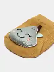 Карамельный носки для новорожденных малышей, нескользящие для пола с фруктовым дизайном, в наборе 2 пары