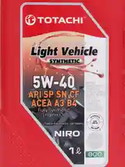 Масло моторное 5W-40/5W40 TOTACHI NIRO LV API SP, SN PLUS, SN/CF, ACEA A3/B4 синтетика