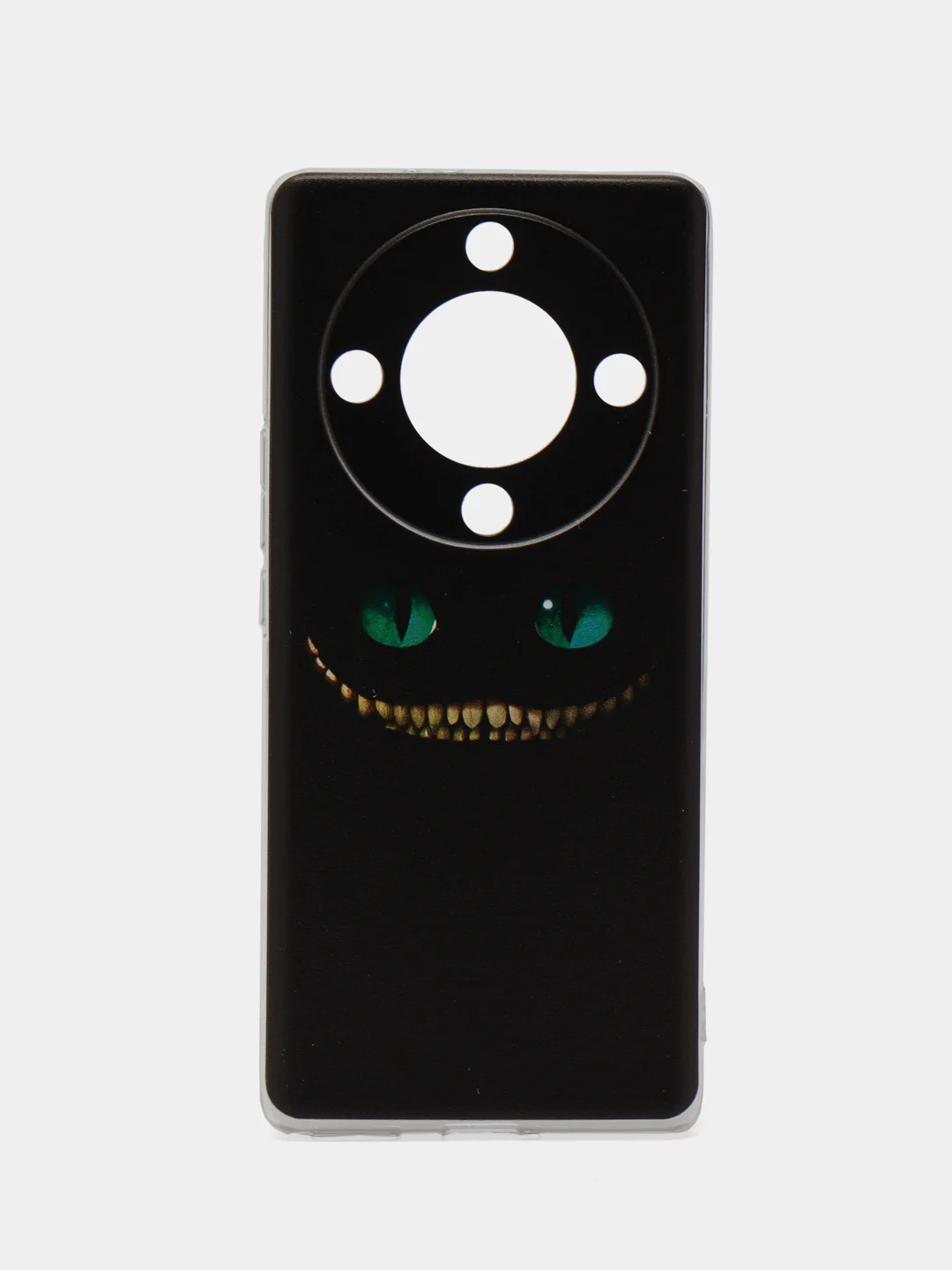 Черный силиконовый чехол на Honor X9A / Хонор X9A прозрачный, с рисунком, защита камеры