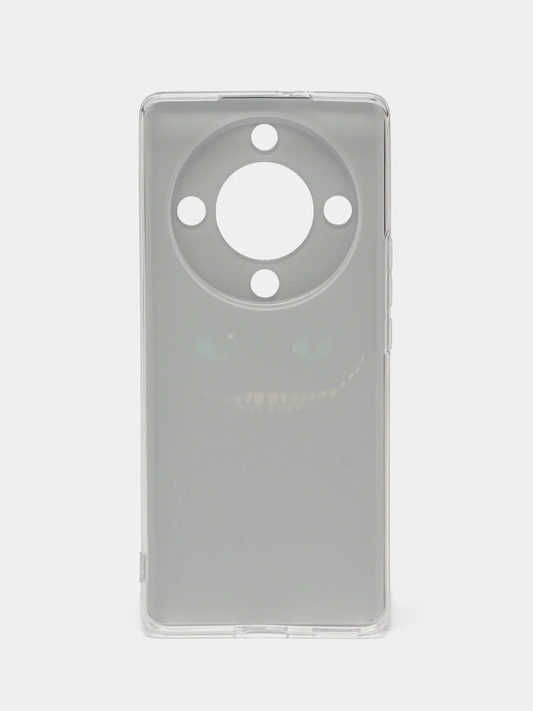 Черный силиконовый чехол на Honor X9A / Хонор X9A прозрачный, с рисунком, защита камеры