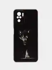 Серый меланж чехол на Xiaomi Redmi Note 10/Note 10S/Poco M5s / Сяоми Редми Нот 10/10С с рисунком