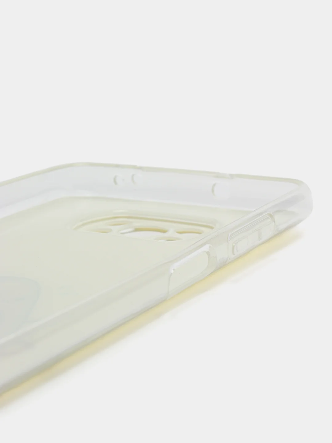 Светло-жёлтый силиконовый чехол на Xiaomi Poco X3/X3 Pro / Сяоми Poco X3/Х3 Про прозрачный, с рисунком
