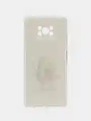 Светло-жёлтый силиконовый чехол на Xiaomi Poco X3/X3 Pro / Сяоми Poco X3/Х3 Про прозрачный, с рисунком