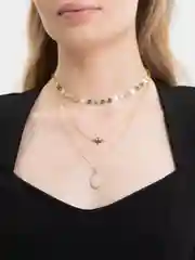 Трехслойное ожерелье