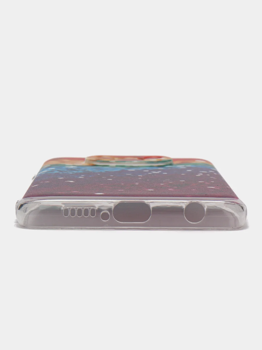 Багровый силиконовый чехол на Xiaomi Poco X3/X3 Pro / Сяоми Poco X3/Х3 Про прозрачный, с рисунком