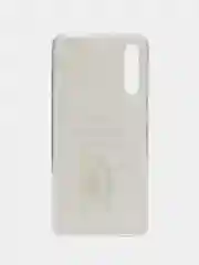 Белый силиконовый чехол на Samsung Galaxy A50/A30s / Самсунг А50/А30s прозрачный, с рисунком