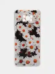 Золотой силиконовый чехол на Xiaomi Poco X3/X3 Pro / Сяоми Poco X3/Х3 Про прозрачный, с рисунком