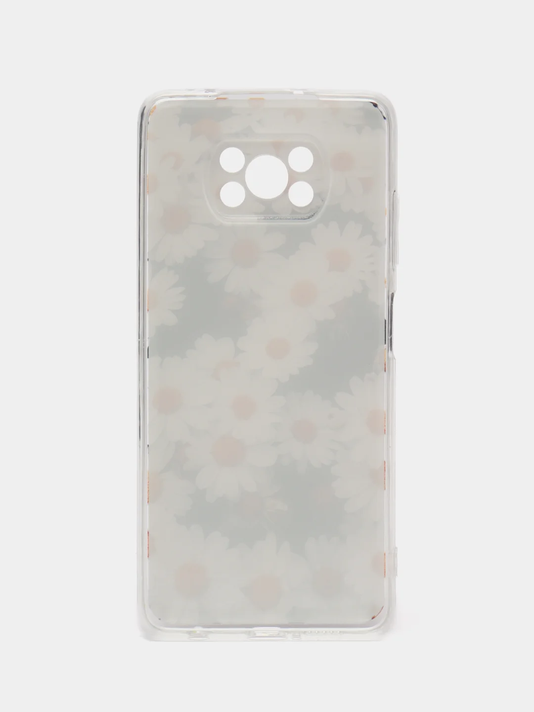 Золотой силиконовый чехол на Xiaomi Poco X3/X3 Pro / Сяоми Poco X3/Х3 Про прозрачный, с рисунком