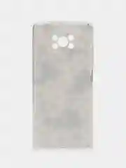 Золотой силиконовый чехол на Xiaomi Poco X3/X3 Pro / Сяоми Poco X3/Х3 Про прозрачный, с рисунком