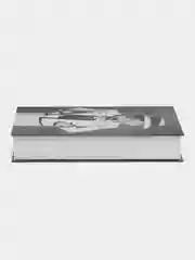 Тёмно-серый книга интерьерная, муляж книги, декор для дома